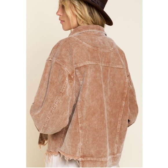 POL Raw Edge Corduroy Jacket - Picture 6 of 10